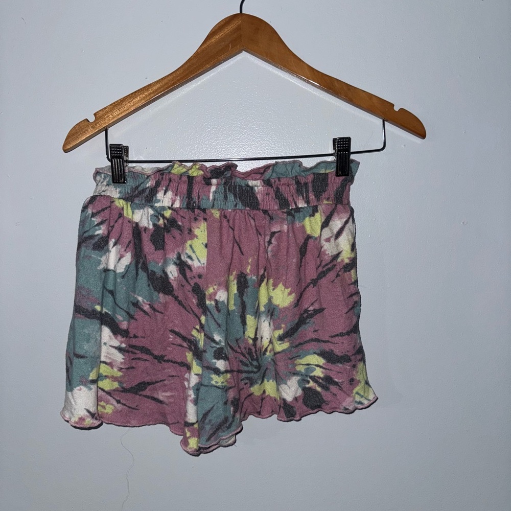 Colsie Tie-Dye Women's Shorts - Pink, Green, Yellow